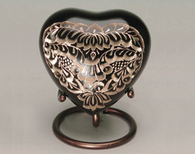 Midnight Heart Keepsake Urn