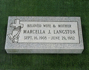 James H. Cole Headstone Southern Gray